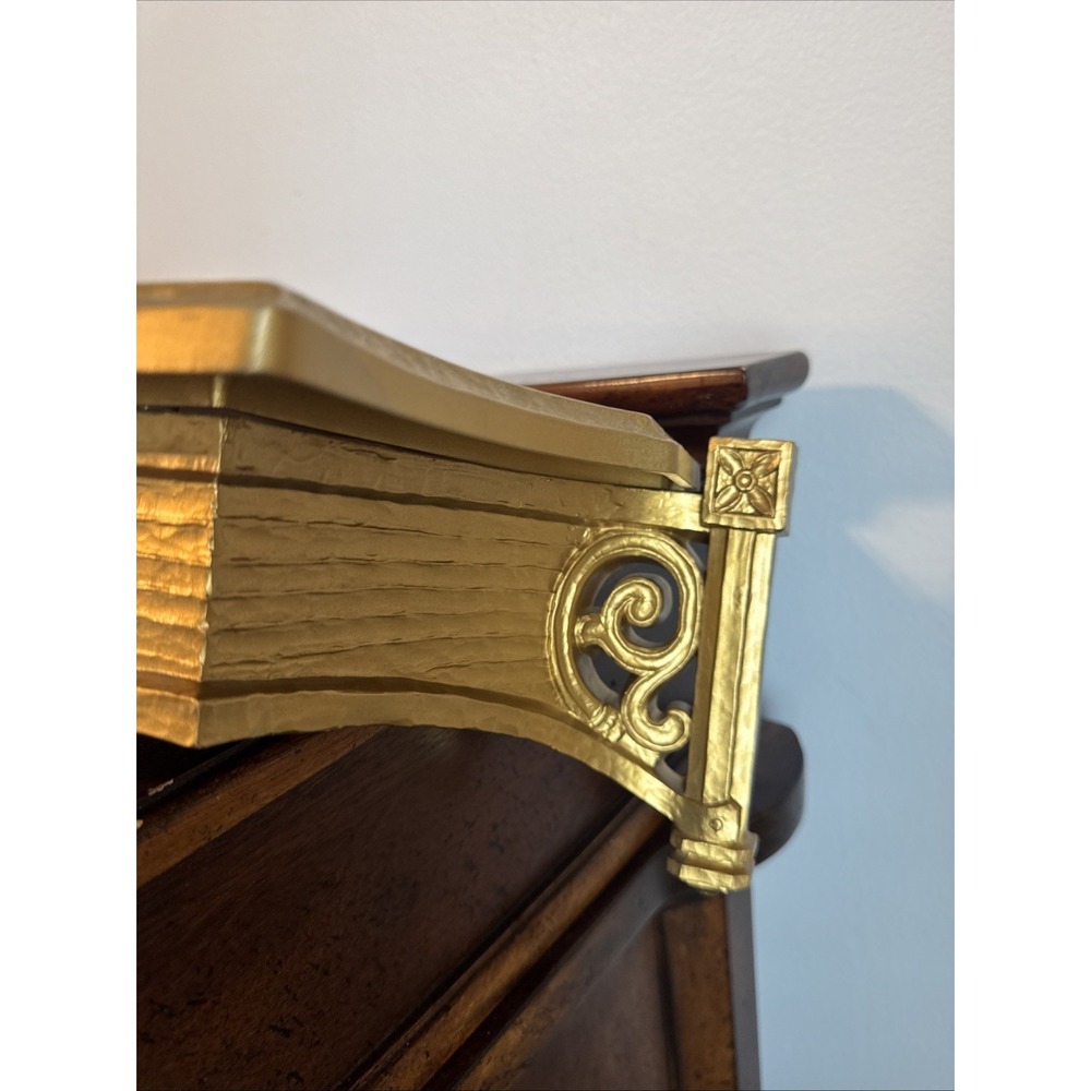 22.75" Syroco 3012 Vintage Gold-tone Wall Mount Shelf Ornate 1968 USA - Picture 6 of 16